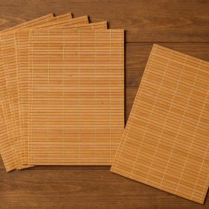 12 Natural Bamboo Placemats Set of 6 Eco Friendly Table Decor