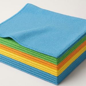 17 Microfiber Cleaning Cloths Set of 12 Lint Free for Kitchen and Car Use