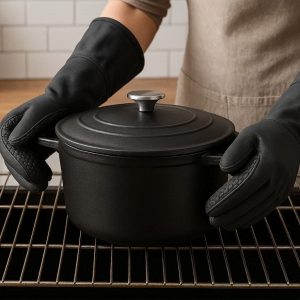 7 Long Silicone Oven Mitts Forearm Protection for Dutch Oven